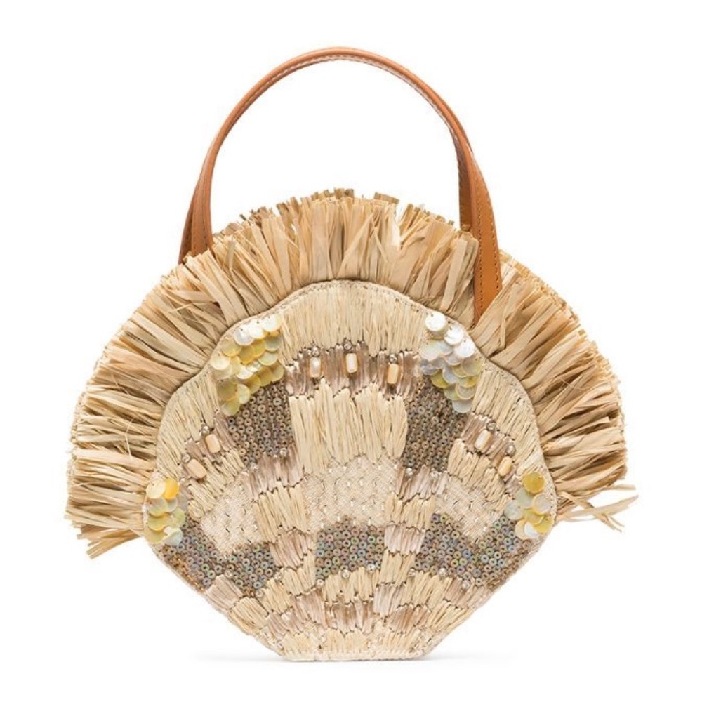 Aranaz Serena Embellished Clam purse